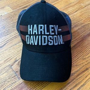 Harley Davidson Embroidered Trucker Cap